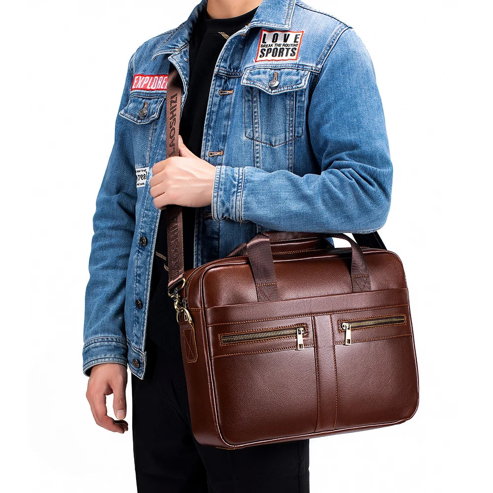 15 Inch Computer File Bag Selling Men S Bags Leather Handbags