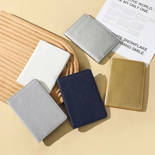 Passport Holder Pu Wear-Resistant Anti-Slip Folding Card Holder