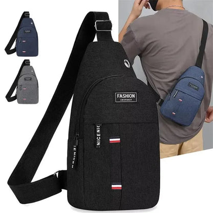 Men's Chest Bag Sling – Crossbody Shoulder Pack for Outdoor Sports