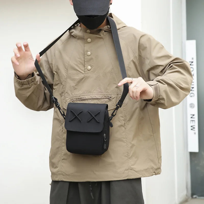 Personality Square Bag Style Hong Kong Couples One Shoulder Outdoor Leisure Student Crossbody Female