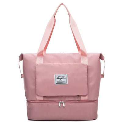 Waterproof Gym Tote Bag for Women – Shoe Compartment & Multi-Pocket