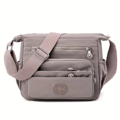 Lightweight Black Nylon Chic Crossbody Bag Women Adjustable Strap