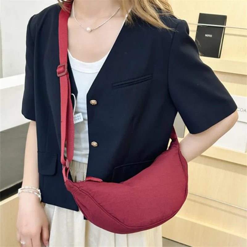 Crescent Crossbody Bag Women Large Capacity Lightweight Shoulder Bag