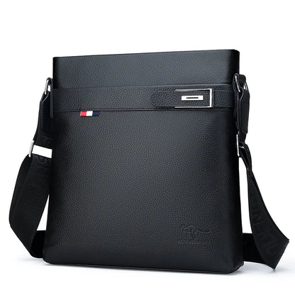 Top-Grain Cowhide Men S Single-Shoulder Crossbody Bag Large Capacity Crossbody Bag