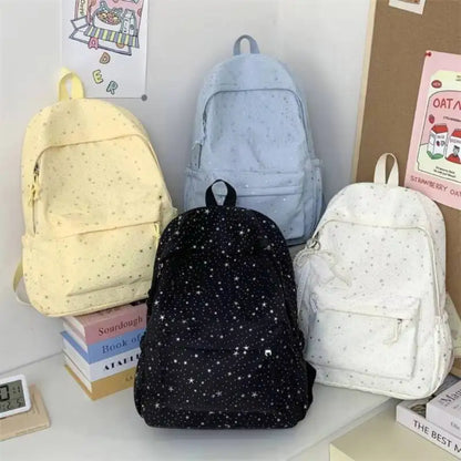 Y2K Star Print Backpack – Large Capacity School & Travel Bag