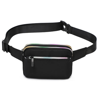 Women S Waist Bag Multi-Layer Large Capacity Zipper Waterproof Portable Breast - Waterproof