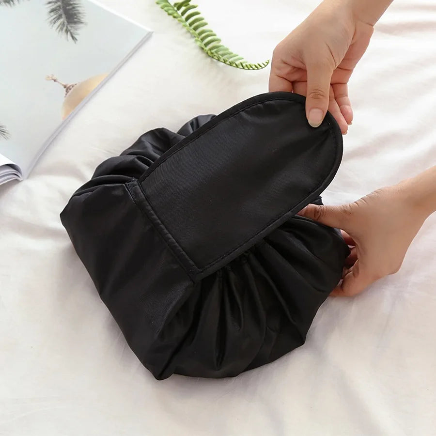 Women Drawstring Cosmetic Bag Travel Storage Makeup Organizer Female Make Up Pouch Portable