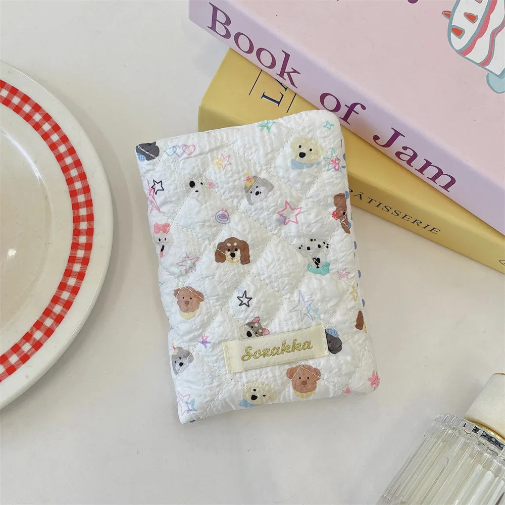 Cute Cartoon Flower Passport Cover Women Multifunctional Polyester Travel Accessories Holder Luxury