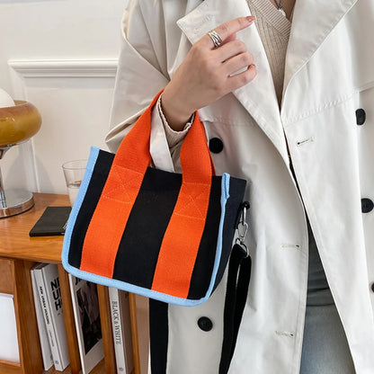 Fashionable Simple Women S Bag Color Blocked Handbag Women S Crossbody Shoulder Bag