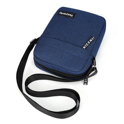 Men S Small Trendy Shoulder Bag Small Messenger Bag Simple Nylon Mobile Phone Bag