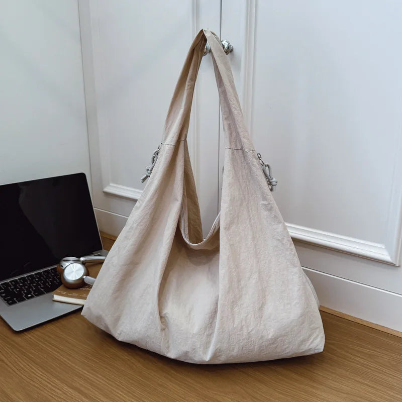 Lightweight Shoulder Bag – Spacious Nylon Handbag