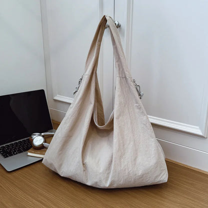 Lightweight Shoulder Bag – Spacious Nylon Handbag