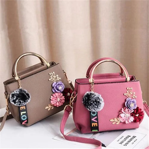 Elegant Mini Crossbody Bag 3d Flower Decor Handbag Women S Shoulder Bag Street Trends Tote Bag Purse