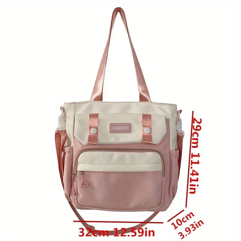 Canvas Tote Bag for Women – Waterproof Shoulder & Crossbody Handbag