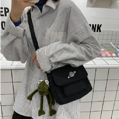 Canvas Crossbody Bag for Women – Cute Print Messenger Bag