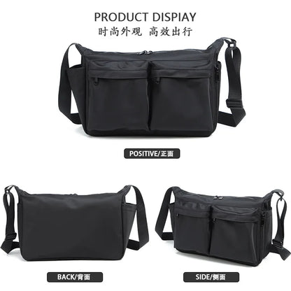 Lightweight Men S Women Crossbody Bag Fashionable Multi-Pocket Workwear Versatile Single-Shoulder
