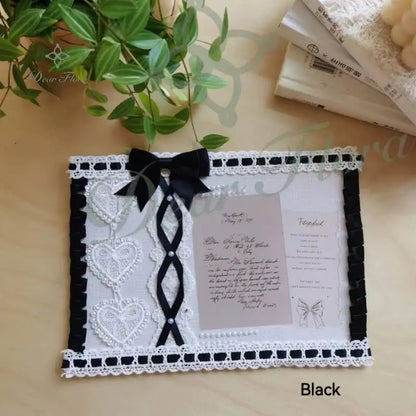 Itabag Insert Board with Lace Bow & Badge Holder – Handmade Anime Display