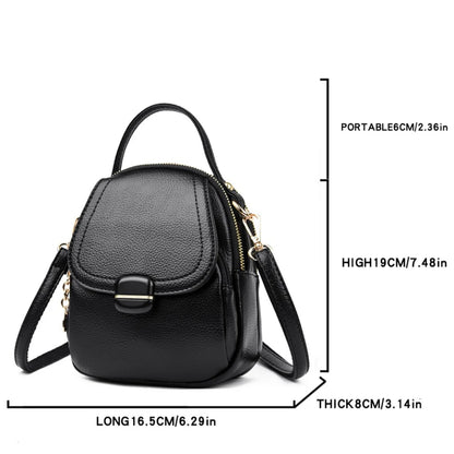Mini PU Leather Crossbody Bag for Women