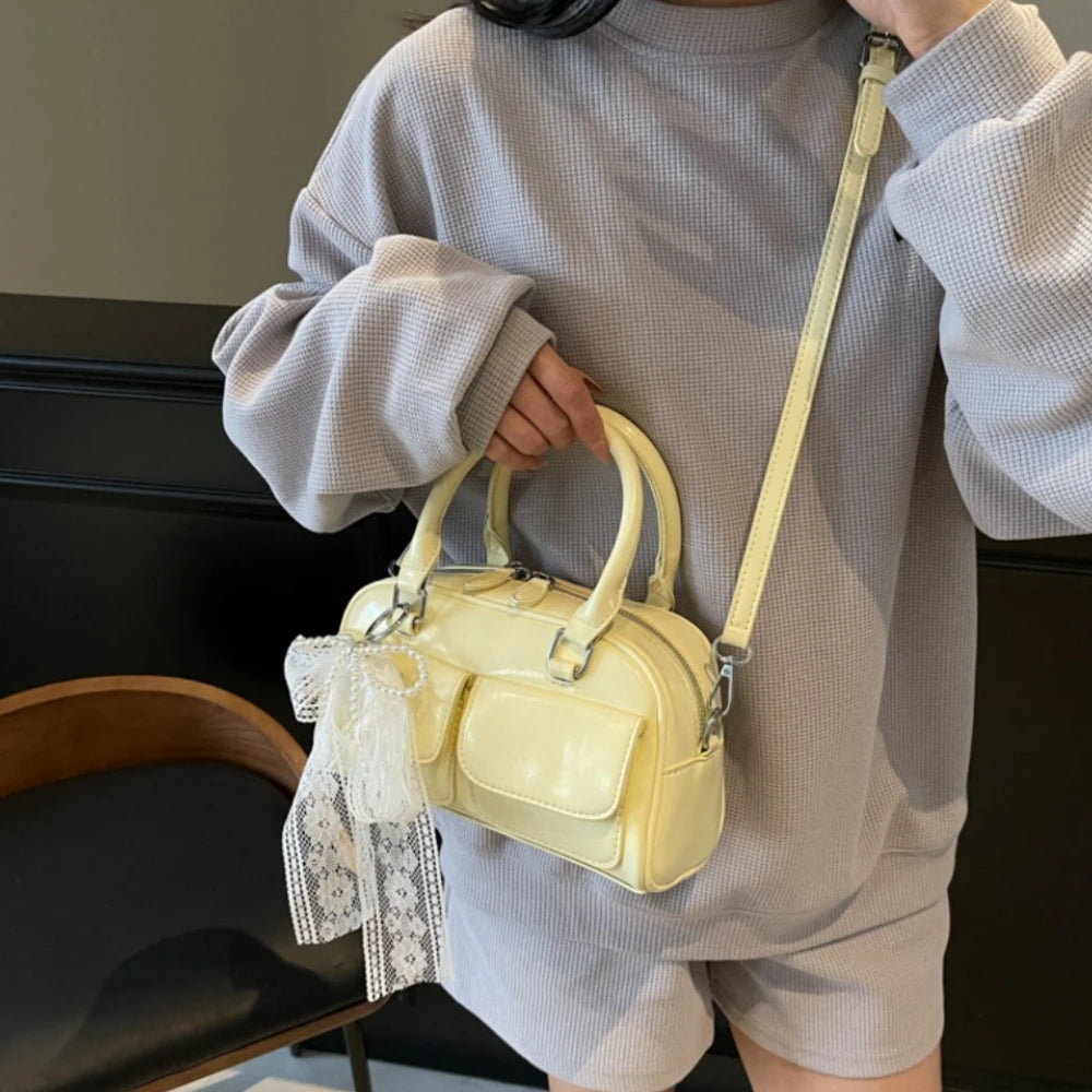 Ladies Crossbody Bag Everything Popular Casual Sweet Lace Ballet Style Design Sense Spring Summer