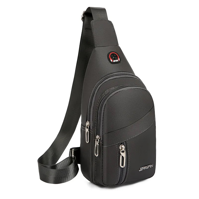 Waterproof Chest Bag Men S Oxford Cloth Shoulder Back Backpack Wear Large Capacity Mobile Phone