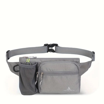 Running Belt Bag with Water Bottle Holder & Multi-Pockets