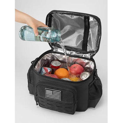 Homefish Tactical Lunch Bag Men Heavy Duty Leakproof Insulated Cooler Outdoor Work Camping Picnic