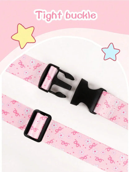 Lightweight Bag Strap Women Small Fresh Print Adjustable Luggage Strap Suitcase - Soft