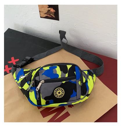 Camouflage Color Waist Bag Outdoor Mobile Phone Storage Diagonal Cross Chest Men S Travel Hiking