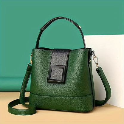 Patent Leather Shoulder Bag Women Stylish Underarm Handbag