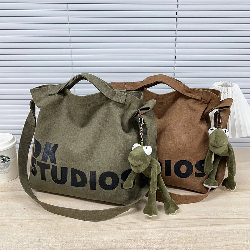 Canvas Messenger Bag – Vintage Retro Large Capacity Shoulder Bag