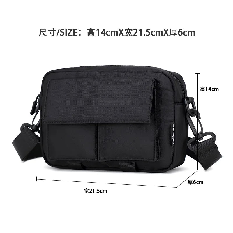 Oxford Cloth Crossbody Bag Versatile Square Waterproof Cycling Travel Backpack - Waterproof