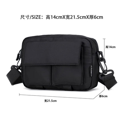 Oxford Cloth Crossbody Bag Versatile Square Waterproof Cycling Travel Backpack - Waterproof