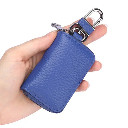 Car Key Bag Men S Mini Women Leather Zipper Compact Simple Premium Storage