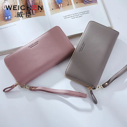 Ladies Purse Long Large Capacity Zipper Mobile Phone Storage Handbag Wallet