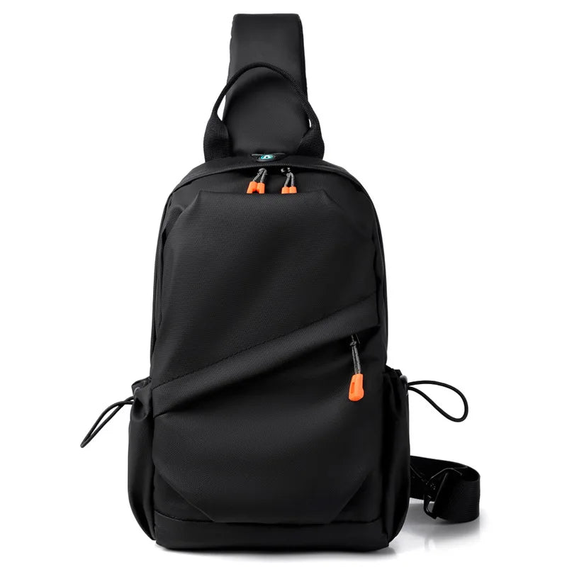 Men S Women Waterproof Film Large-Capacity Chest Bag Cross-Body Shoulder Backpack Leisure