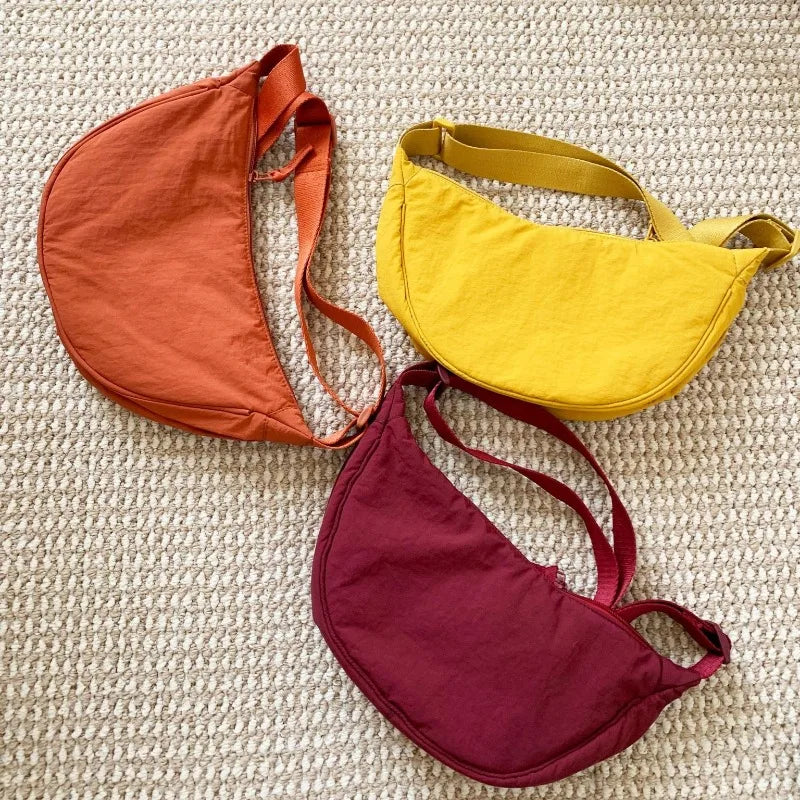 Crescent Crossbody Bag – Lightweight Shoulder Purse with Adjustable Strap