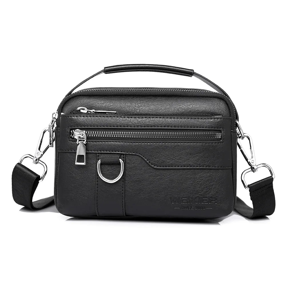 Men S Multi-Functional Crossbody Bag Large-Capacity Hand-Held Waterproof Single-Shoulder Backpack