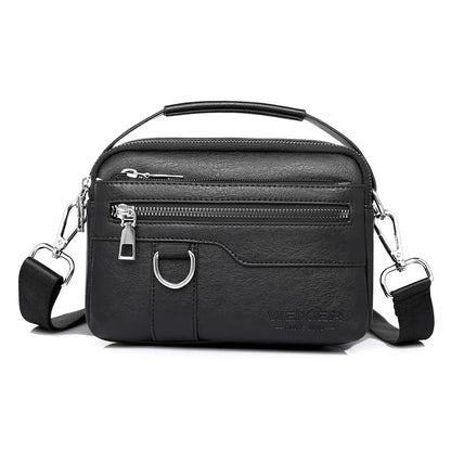 Men S Multi-Functional Crossbody Bag Large-Capacity Hand-Held Waterproof Single-Shoulder Backpack