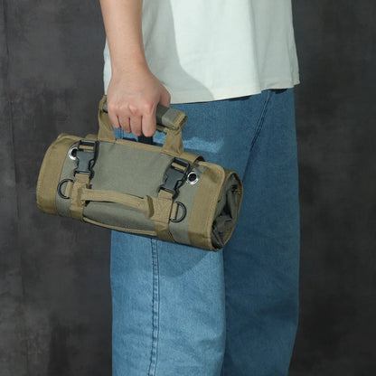 Electrical Kit Portable Multi-Function Roll Canvas Hardware Maintenance Tools Hand Laches Shoulder