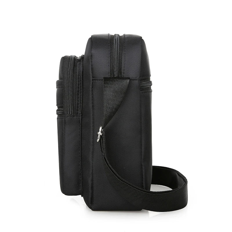 Waterproof Messenger Bag – Men's Multi-Pocket Crossbody Shoulder Bag