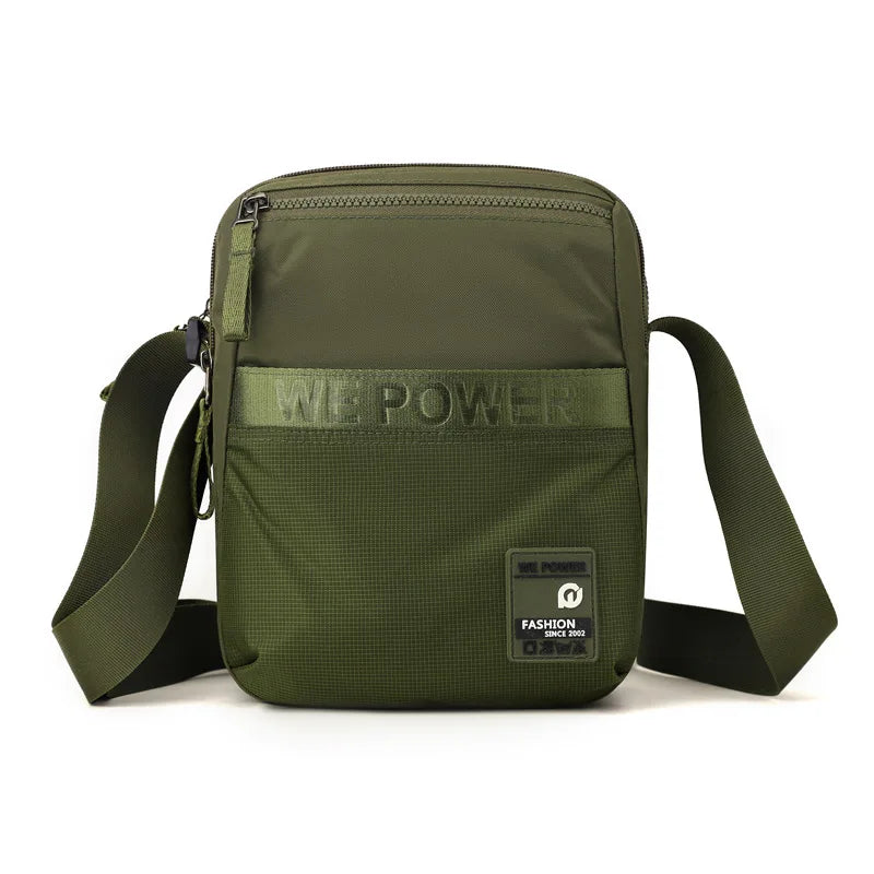 Nylon Waterproof Fashionable Single-Shoulder Crossbody Bag Men Casual Lightweight Outdoor Travel