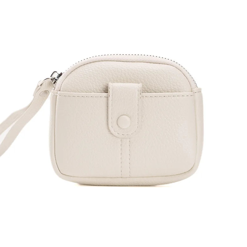 Candy-Colored Pu Soft Leather Round Women S Coin Purse - Soft