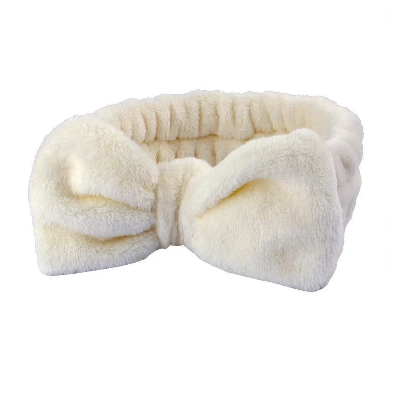 Coral Fleece Spa Headband & Wristband Skincare Set