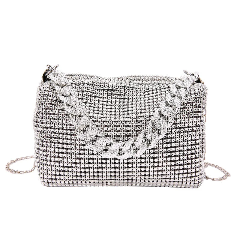 Rhinestone Chain Bag – Women's Glam Shoulder & Crossbody