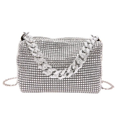 Rhinestone Chain Bag – Women's Glam Shoulder & Crossbody