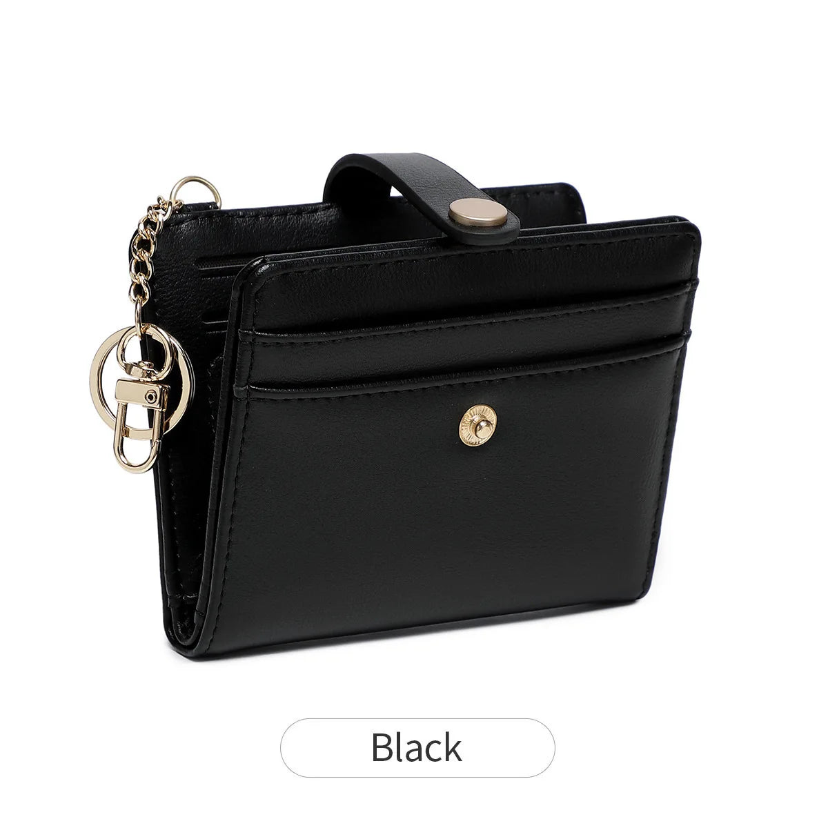 Double-Folding Ultra-Thin Card Case Rfid Anti-Theft Swiping Women S Wallet