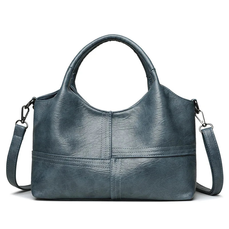Single Shoulder Bag Pu Leather Large-Capacity Women S Handbag Multiple Compartments