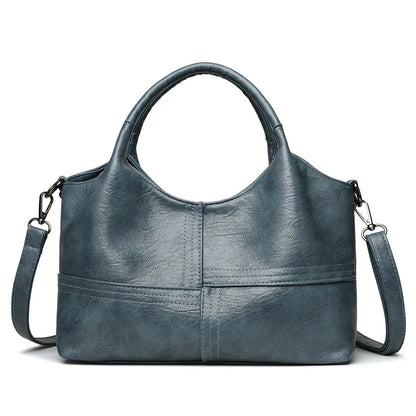 Single Shoulder Bag Pu Leather Large-Capacity Women S Handbag Multiple Compartments