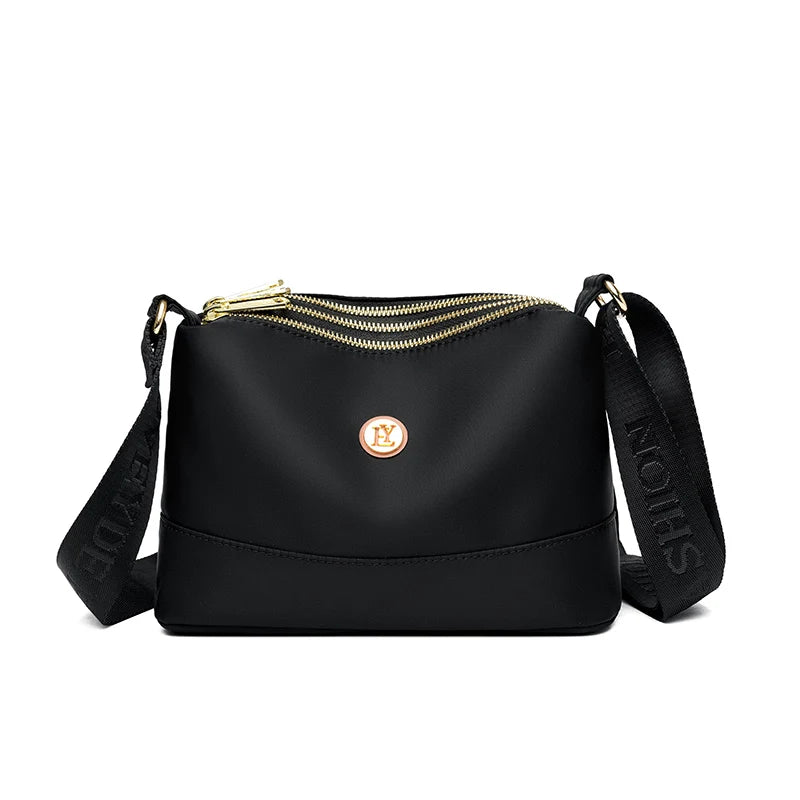 Waterproof Nylon Crossbody Bag for Women – Large Capacity Multilayer Purse