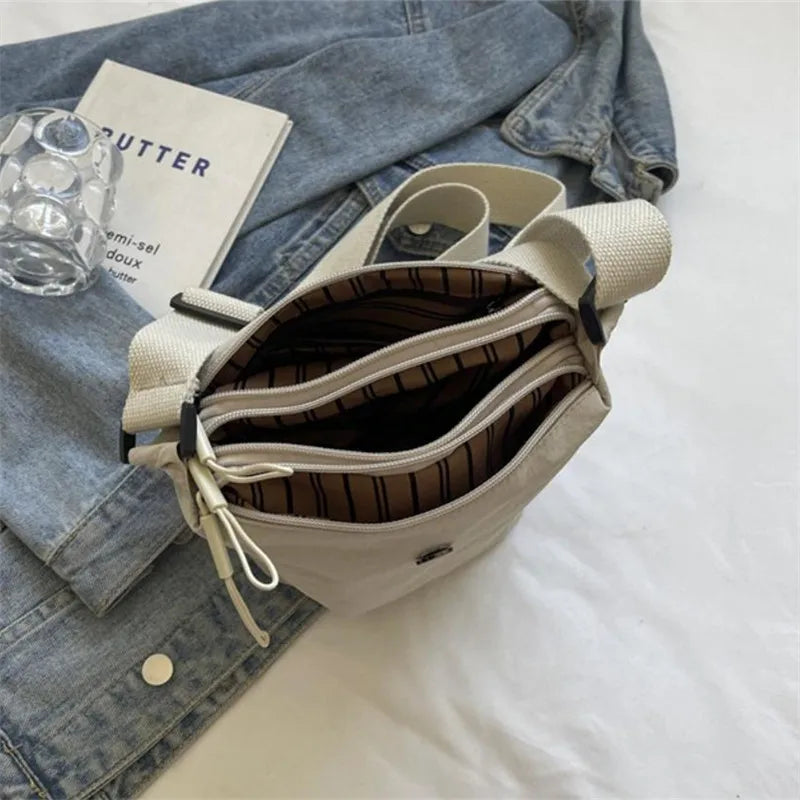 Minimalist Nylon Crossbody Sling Bags Woman Lightweight Women S Bag Adjustable Strap Shoulder Purse